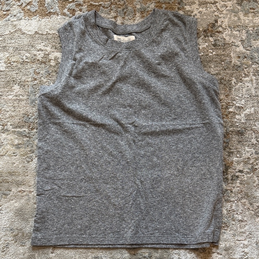Madewell Heather Gray Knit Top